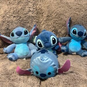 Disney Blue and Pink Stitch Plush Set